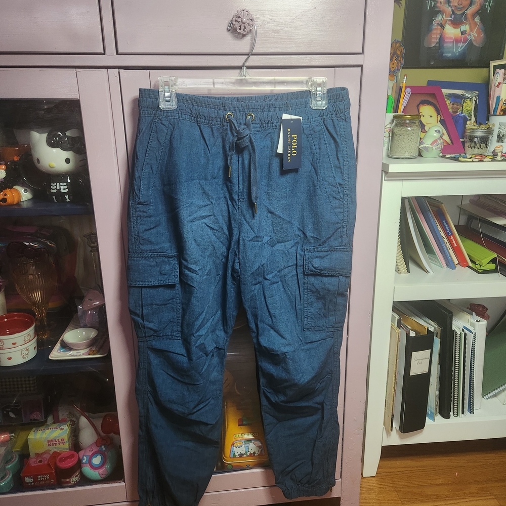 Polo by Ralph Lauren Blue Cargo Joggers